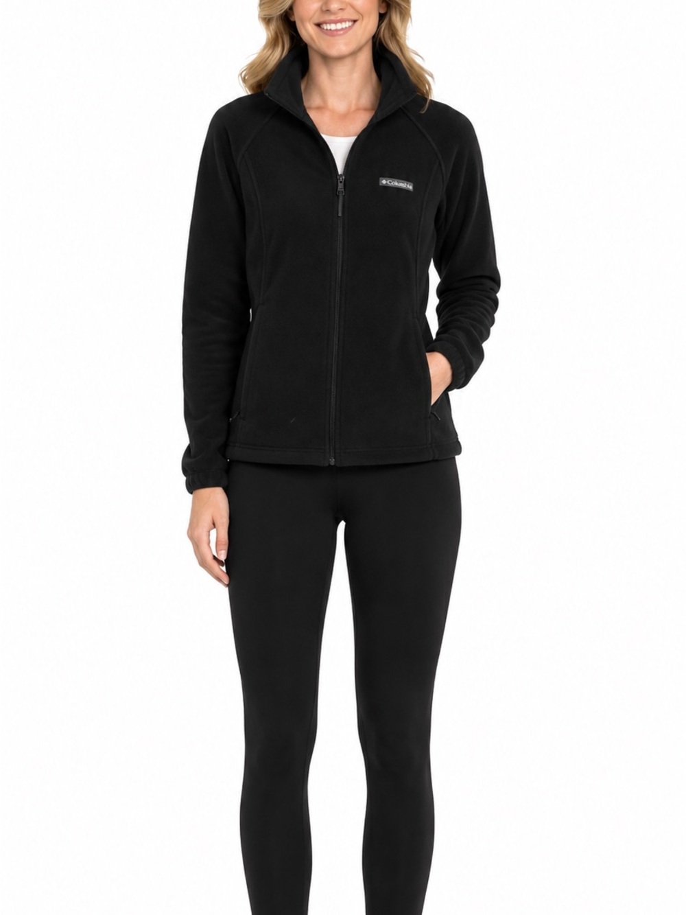 Columbia Size XL Black Fleece Full-Zip Jacket